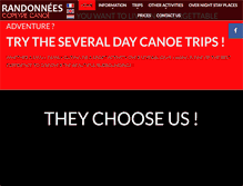Tablet Screenshot of canoes-dordogne.fr